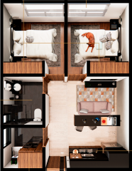 Prototipo Symphony 4: 2 recámaras